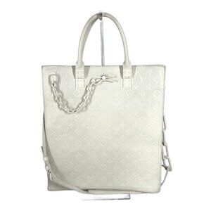 LOUIS VUITTON White Monogram Leather Shoulder Bag